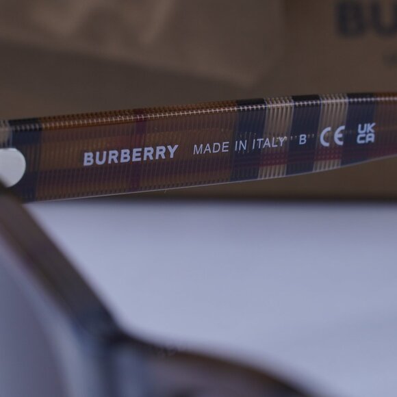 Burberry BE4348 396673 Sunglasses - Brown Check/Brown - Picture 8 of 10